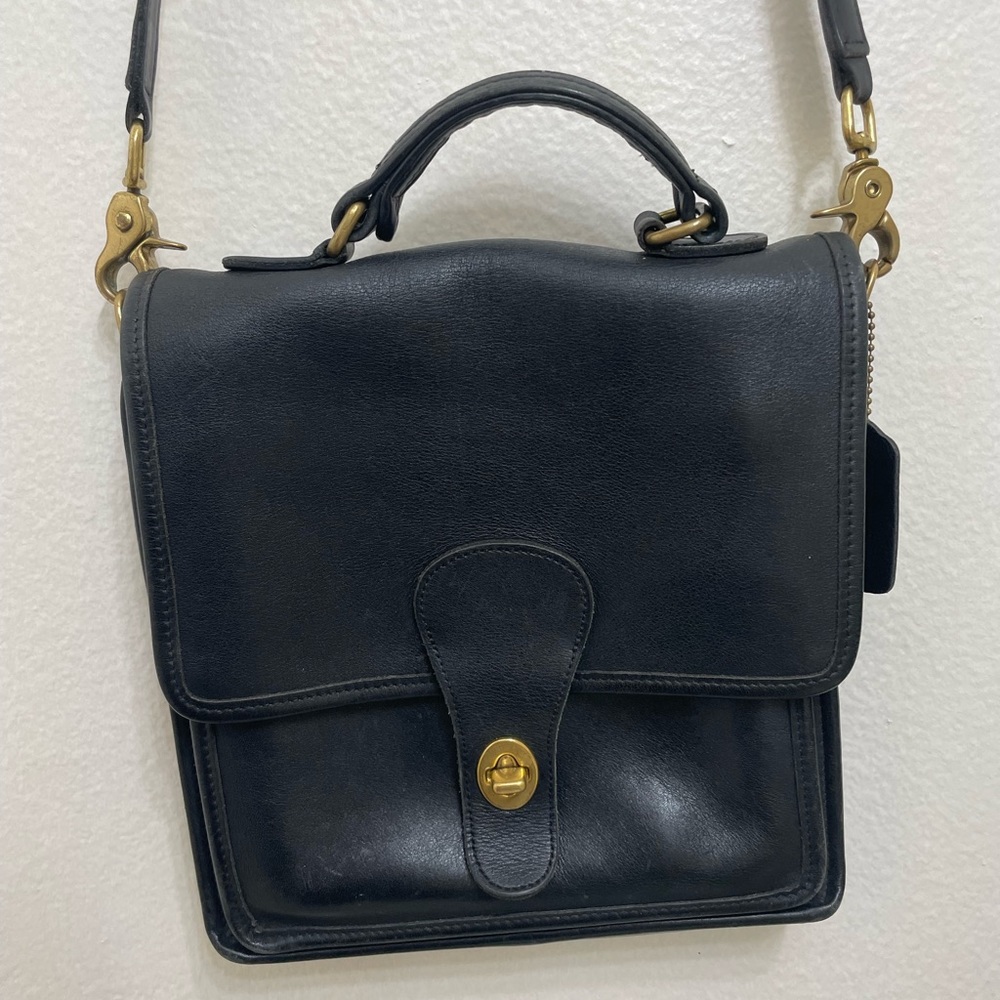 COACH Black Satchel Purse